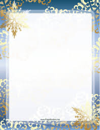 Blue And Gold Snowflake Border Gold Snowflake Christmas Stationery Christmas Border Decorative gold and blue border stock vector. blue and gold snowflake border gold