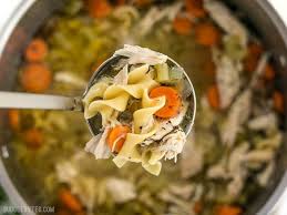Add whole, raw, chicken to stock pot along with the water, onion, carrot, celery leaves, dried thyme, pepper and garlic post a link to another recipe or group by pasting the url into the box where you want it to show up. Easy Homemade Chicken Noodle Soup From Scratch Budget Bytes