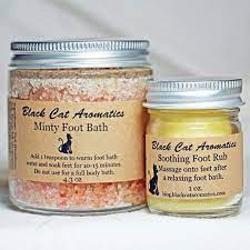 Foot Bath Salts Soothing Foot Rub Spa Set Soaking Salt Peppermint Bath Salts Moisturizing Butte Footsoakforcra Feet Care Foot Bath Salt Moisturizing Feet