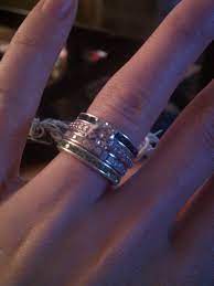 I Love This Idea Engagement Ring And Wedding Ring Stacked With Eternity Rings With The Children S Birthstones Stacking Ring Set Unique Engagement Rings Rings