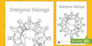 Every year on 21 july, schools commemorate the racial riots to emphasise the need for tolerance among each other. Harmony Day Colouring Page Everyone Belongs Eylf F 2