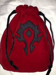 Embroidered Lined Fabric Pouch Bag Wow World Of Warcraft Cards Etsy World Of Warcraft Warcraft Wow World
