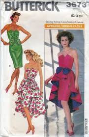 Prom Dress Trends 1980s Gown Sewing Pattern Dress Patterns Dress Sewing Patterns