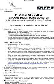 Lettre de motivation ambulancier 54 lettre de motivation formation hotesse de caisse from www.pourlacharte.org. Informations Sur Le Diplome D Etat D Ambulancier A Lire Imperativement Avant De Remplir Le Dossier D Inscription Pdf Free Download