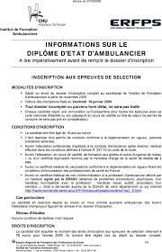 Jul 06, 2021 · réussir votre lettre ou mail de motivation vous permettra d'accéder à un emploi d'infirmier ou d'infirmière dans l'établissement et dans la spécialité (ehpad, urgence, réanimation, maison de retraite, anesthésiste, bloc opératoire, puéricultrice, libérale, scolaire, centres de prélèvements, crèche, etc.) de votre choix. Informations Sur Le Diplome D Etat D Ambulancier A Lire Imperativement Avant De Remplir Le Dossier D Inscription Pdf Free Download