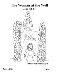 All you need is photoshop (or similar), a good photo, and a couple of minutes. Kids Color Me Bible Gospel Of John Chapter 16 The Woman At The Well Kids Talk About God