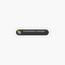 All within a countdown of 1:30 minutes. Achievement Unlocked Stickers Redbubble