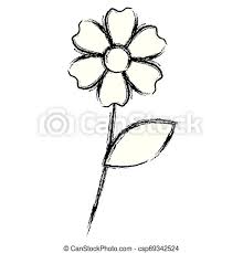 Flower has been a favorite subject of visual artists for long times because of their varied and colorful appearance. Beautiful Flower Drawing Monochrome Vector Illustration Design Canstock