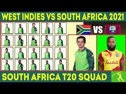 The 3rd match of t20 international series between west indies and south africa will be held on june 29. West Indies Vs South Africa 2021 South Africa Final T20 Squad Wi Vs Rsa 2021 T20 Squad Youtube