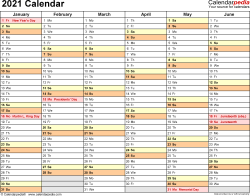 Maybe you would like to learn more about one of these? 2021 Calendar Free Printable Excel Templates Calendarpedia