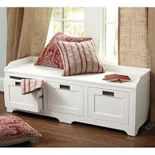 Lonny Storage Bench In White
