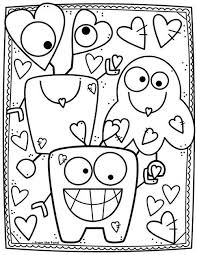 • the monster has two hands but no legs. Monster Coloring Pages Valentine Coloring Pages Coloring Pages