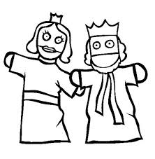How to draw little king and queen coloring pages l drawing videos. King And Queen Puppet Show Coloring Page Coloring Sky