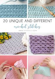 They're all variations and different. 20 Unique And Different Crochet Stitches Stitch11