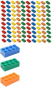 New Lego 2x4 Bricks 100 Count 5 Assorted Colors Red Orange Yellow Blue Green Red Orange Lego Blue Green