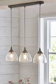 Next Bergen 3 Light Linear Bar Pewter Kitchen Lighting Design Hanging Lights Kitchen Kitchen Ceiling Lights