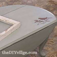 Nsdirect 36 inches round coffee table, rustic wooden surface top & sturdy metal legs industrial sofa table for living room modern design home furniture with storage open shelf (light walunt) 4.4 out of 5 stars. Reverse Stenciled Bird Coffee Table The Diy Village