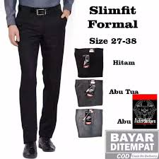 Harga Celana Bahan Hitam Terbaik Celana Panjang Pakaian Pria Mei 2021 Shopee Indonesia