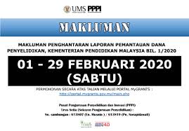 كمنترين ڤنديديقن) dahulunya dikenali sebagai kementerian pelajaran, ialah sebuah kementerian di malaysia yang bertujuan untuk membangunkan sebuah sistem pendidikan yang berkualiti bertaraf dunia bagi memperkembangkan potensi individu. Makluman Penghantaran Laporan Pemantauan Dana Penyelidikan Kementerian Pendidikan Malaysia Bil 1 2020