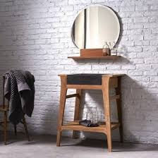Miroir En Teck Mya 75x70 Tikamoon Port Offert Meuble Vasque Meuble Sous Vasque Meuble Salle De Bain