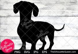 Download Dachshund Dog Silhouette Graphic By Thesilhouettequeenshop Creative Fabrica SVG Cut Files