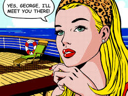 Yes, George I'll Meet You There by Sheila B. Art Print Huge Cruise Poster  47x35