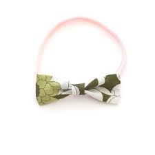 Mod Floral Baby Bow Headband Simple Delicate Neutral Small Style Mane Message