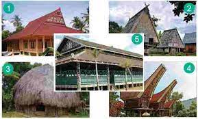 Tuliskan Nama Provinsi Asal Setiap Gambar Rumah Adat Tuliskan Keunikan Yang Terlihat Tribun Padang