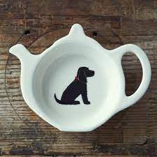 This pretty tea bag tidy is easy on the eye, easy to clean by simply wiping clean and is shaped as a traditional teapot. Black Cocker Spaniel Tea Bag Tidy By Sweet William Designs Notonthehighstreet Com