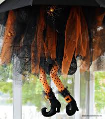 Handmade witches shoes halloween decor primitive witch decor 10 x 7. Floating Umbrella Witch Diy For Halloween Home Is Where The Boat Is