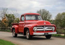 Image result for Medium Red 1955 Truck