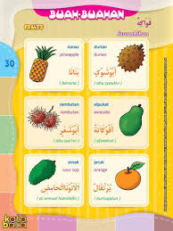 Baca Online Kamus Pintar Bergambar 3 Bahasa Indonesia Inggris Arab Kata Baca Bahasa Arab Buah Bahasa