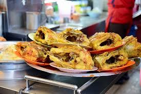Grinning hound going the full 'superman' on the cool tiles. Dirty Hot Long Q So So Food Review Of Nasi Kandar Line Clear George Town Malaysia Tripadvisor
