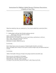 Check spelling or type a new query. Instructions For Making Lighted Snoopy Christmas Decorations Pdf