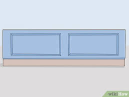These are metal clips that can be screwed into the wall and allow the tongue of the panel to clip into position. 3 Simple Ways To Fit A Bath Panel Wikihow