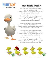 Five Little Ducks 5 Little Ducks Nursery Rhyme Lyrics Free Printable Nursery Rhyme Lyrics Page Five Rhymes Lyrics Nursery Rhymes Lyrics Kids Nursery Rhymes