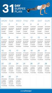 The 31 Day Burpee Plan Fitness Myfitnesspal