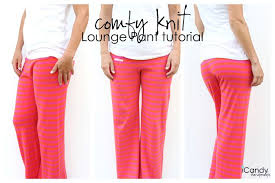 Comfy Knit Lounge Pants Tutorial Icandy Handmade Hosen Tutorial Gemusterte Hose Damenhosen
