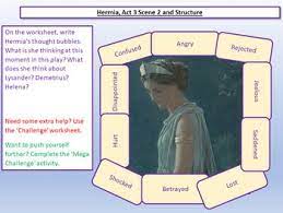 In A Midsummer Night S Dream We Explore How Hermia Feels After Discovering Both Demetrius And Lysander In Lo Teaching Resources Midsummer Nights Dream Teaching
