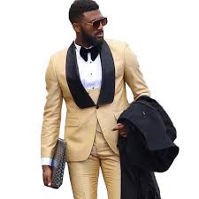 Top marken günstige preise große auswahl. Gold Brautigam Smoking Hochzeit Anzug Fur Manner 3 Stuck Jacke Hosen Weste Hochzeit Smoking Business Formale Groomsmen Beste Mann Anzug Anzuge Aliexpress