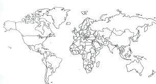 Forms, number, letters, days of the week. 41 The World Map Coloring Page Picture Inspirations Neighborhood