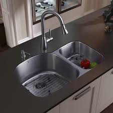 double bowl undermount kitchen sink