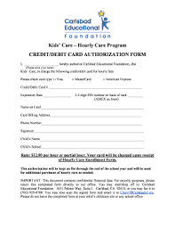 Check spelling or type a new query. Fillable Online Carlsbaded Hourly Care Credit Card Authorization Form Carlsbaded Carlsbaded Fax Email Print Pdffiller