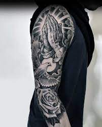 Top 79 Big Tattoo Ideas 2021 Inspiration Guide Christian Sleeve Tattoo Arm Tattoos For Guys Cool Arm Tattoos