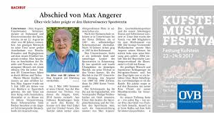 Defamatory or malevolent submissions will be removed. Abschied Von Max Angerer Ovb Heimatzeitungen