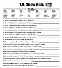 Getting rid of your old tv set will create space for the new. Tv Show Kids Trivia Baby Shower Game Word Document I Made To Print Caleb Michelle S Favorite Chi Kids Baby Shower Games Baby Shower Christmas Baby Shower