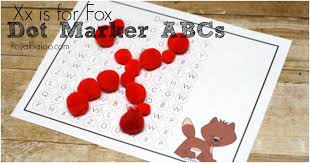 Perfect for use with bingo daubers. Xx Dot Marker Alphabet Printable Set Royal Baloo