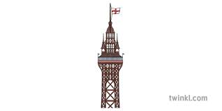 There is currently no additional information available regarding blackpool tower. Blackpool Tower Top Only Illustration Twinkl