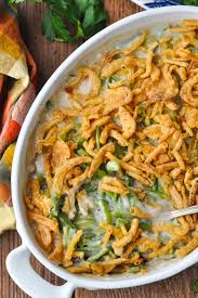 Green bean casserole with creamy mushroom sauce & crispy french fried onion. Easy Green Bean Casserole The Seasoned Mom