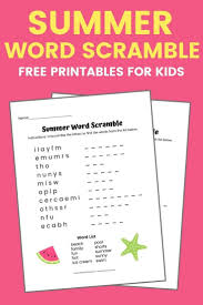 See more ideas about unscramble words, words, word puzzles. Summer Word Scramble Free Printable Summer Words Word Puzzles For Kids Unscramble Words
